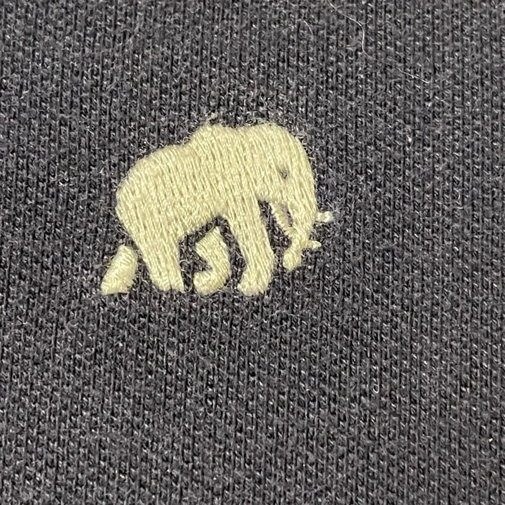 Banana Republic Mens Size Small Polo Shirt Striped Gray Blue Short Sleeve Cotton